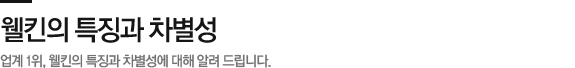 웰킨의 특징과 차별성